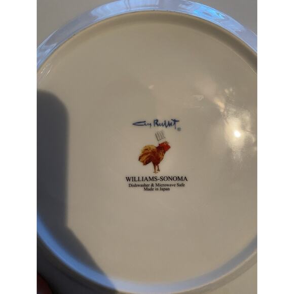 Set of 6 Guy Buffet Williams Sonoma LES GARCONS Waiters Dinner Plates Japan 11” - Picture 3 of 12